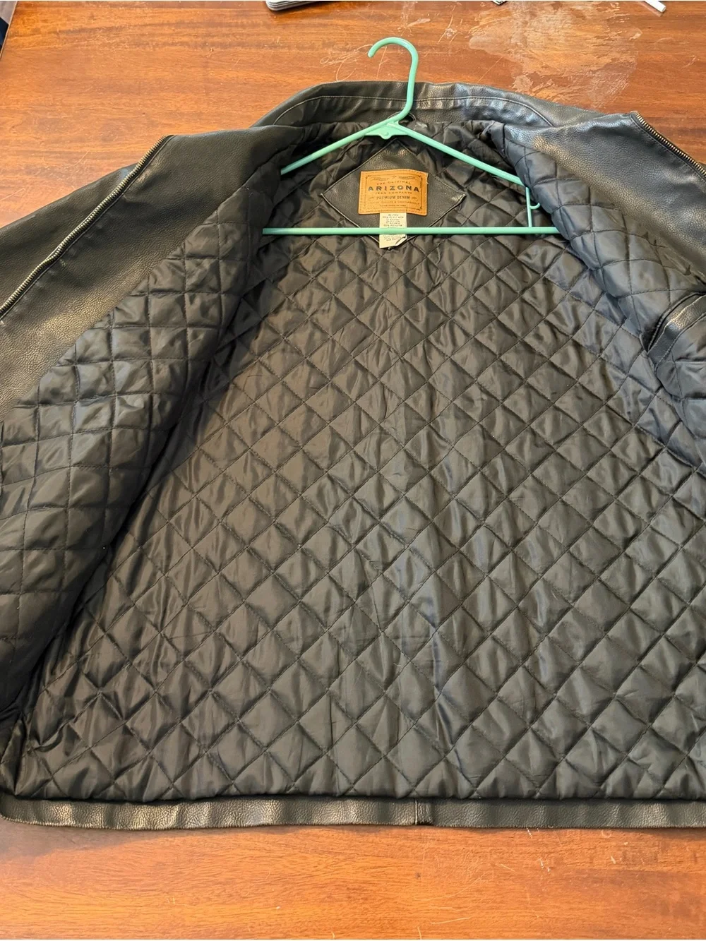 Men's brown Leather Jacket - Classic Zip Front